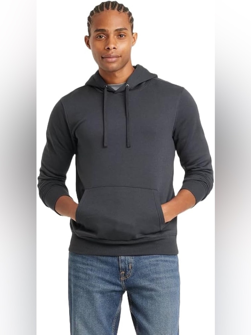 Goodfellow Streetwear Hoodie-Charcoal Gray-M
